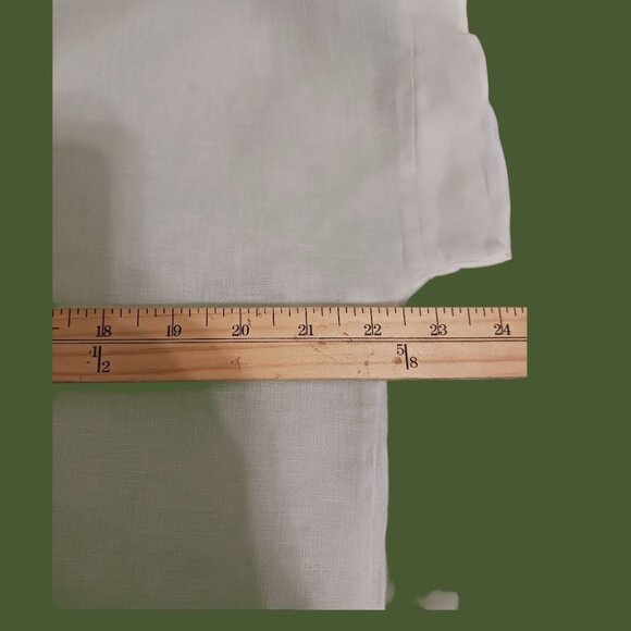 Bellambra Womens White Linen Boxy Short Sleeve Top Size Medium - Picture 7 of 10